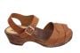 Low Peep Toe Brown Oiled on Brown Base