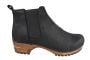 Lotta's Jo Clog Boots in Black Soft Oil Leather    