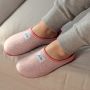 Mercredy Mule Slippers in Light Pink and Magenta