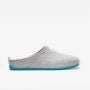 Mercredy Mule Slippers in Light Grey and Sky Blue
