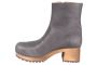 Clog Boots in black leather side view by Lotta from Stockholm