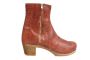 womens winter ankle boots Lotta's Emma Clogs Boots in Cognac Croco print Leather. Winter Footwear for women by Lotta from Stockholm
