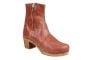 Lotta's Emma Clogs Boots in Cognac Croco print by Lotta from Stockholm