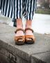 Peep Toe Clogs Brown Oiled Nubuck on Brown Base Seconds