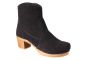 womens black winter boots, slip on winter boots women Lottas Baska Clogs Boots in black suede by Lotta from Stockholm