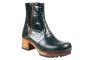 Lotta's Clogs Boots Britt Green Croco print leather by Lotta from Stockholm