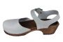 Low Wood Sea Grey Oiled Nubuck Clogs on Brown Base Seconds
