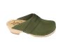 Classic Penny Clog Green Oiled Nubuck Leather