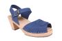 Peep toes women's clogs lazuli blue by Lotta from Stockholm