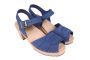 Peep toes women's clogs lazuli blue by Lotta from Stockholm