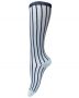 Unmade Copenhagen Stripe Long Sock in Blue Paste
