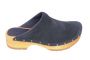 Sanita Clogs Cho Chunky dark blue wooden clogs for women Lotta from Stockholm