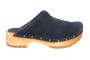 Sanita Clogs Cho Chunky dark blue wooden clogs for women Lotta from Stockholm