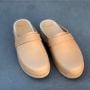 Elsa Classic Clogs in Natural Leather