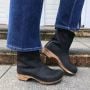 Sanita Risotto Boots in Black Soft Oil Leather