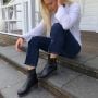 Womens black winter boots. Emma Black Clog boots by Lotta from Stockholm