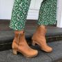 Lotta's Emma Clog Boots in Cognac Leather