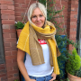 Unmade Copenhagen Banu Recycled Polyester Scarf in Corn Yellow