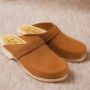 Classic Brown Clogs in Oiled Nubuck Leather