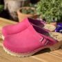 Classic Tractor Sole Clogs Pink Oiled Nubuck 