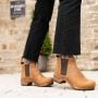 Lotta's Jo Clog Boots in Cognac Soft Oil Leather    