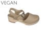 Vegan clogs womens in latte coloured vegan PU microfiber synthetic leather by Lotta from Stockholm