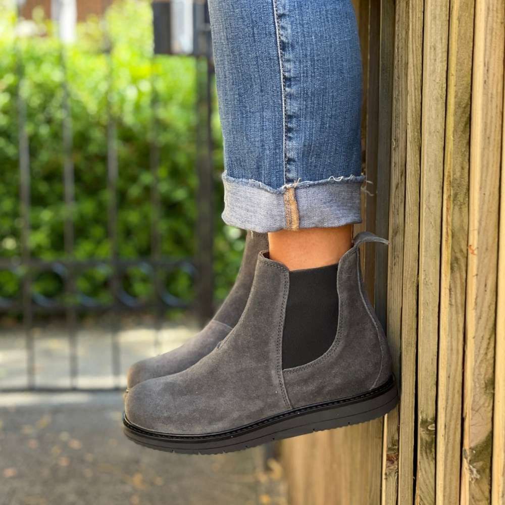 Ten Points Carina Chelsea Boot in Charcoal