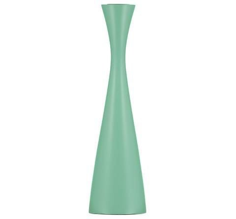 British Colour Standard- Tall Opaline Green Candleholder