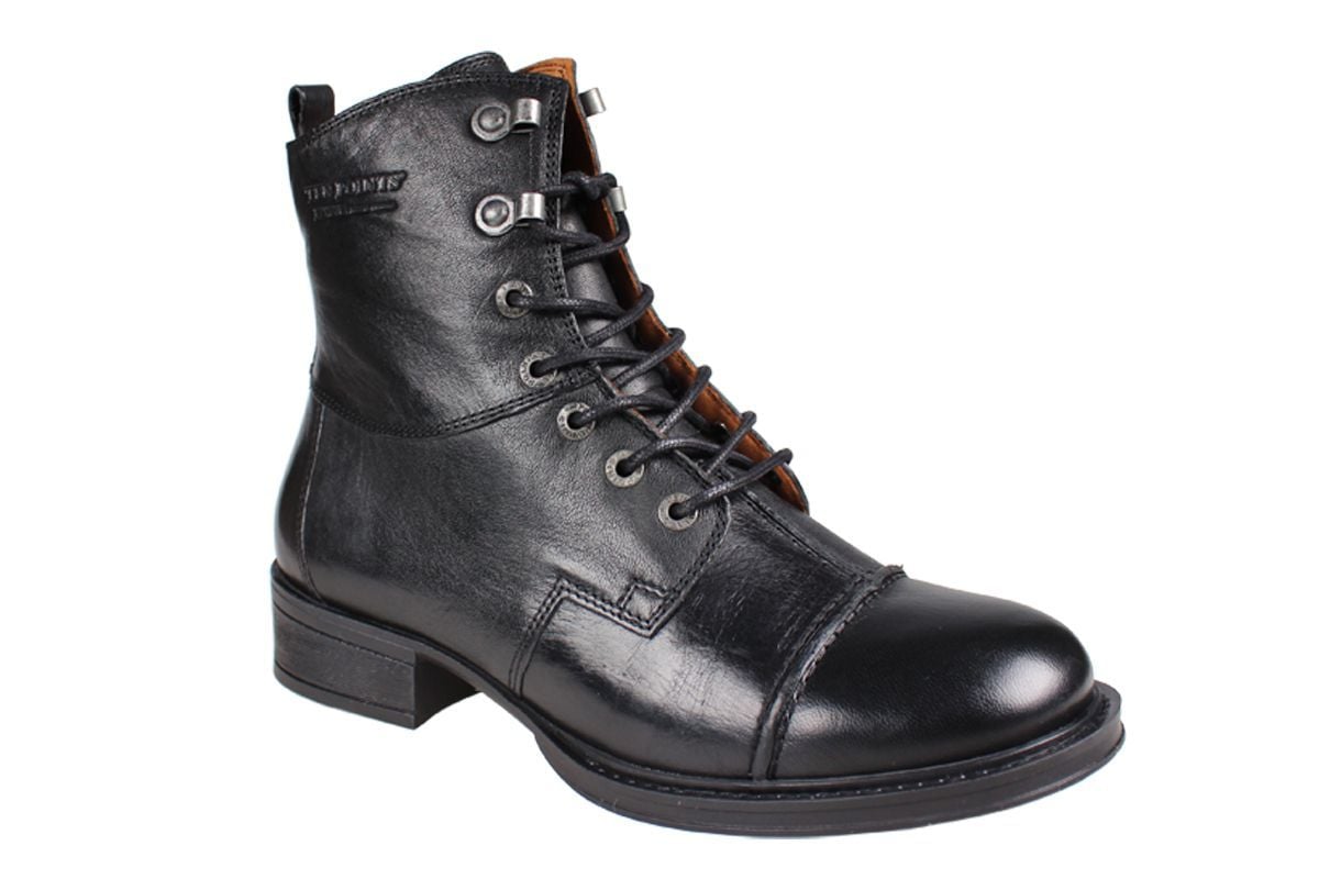 Pandora Lace-Up Boot in Black