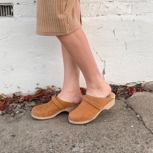 Classic Brown Clogs in Oiled Nubuck Leather