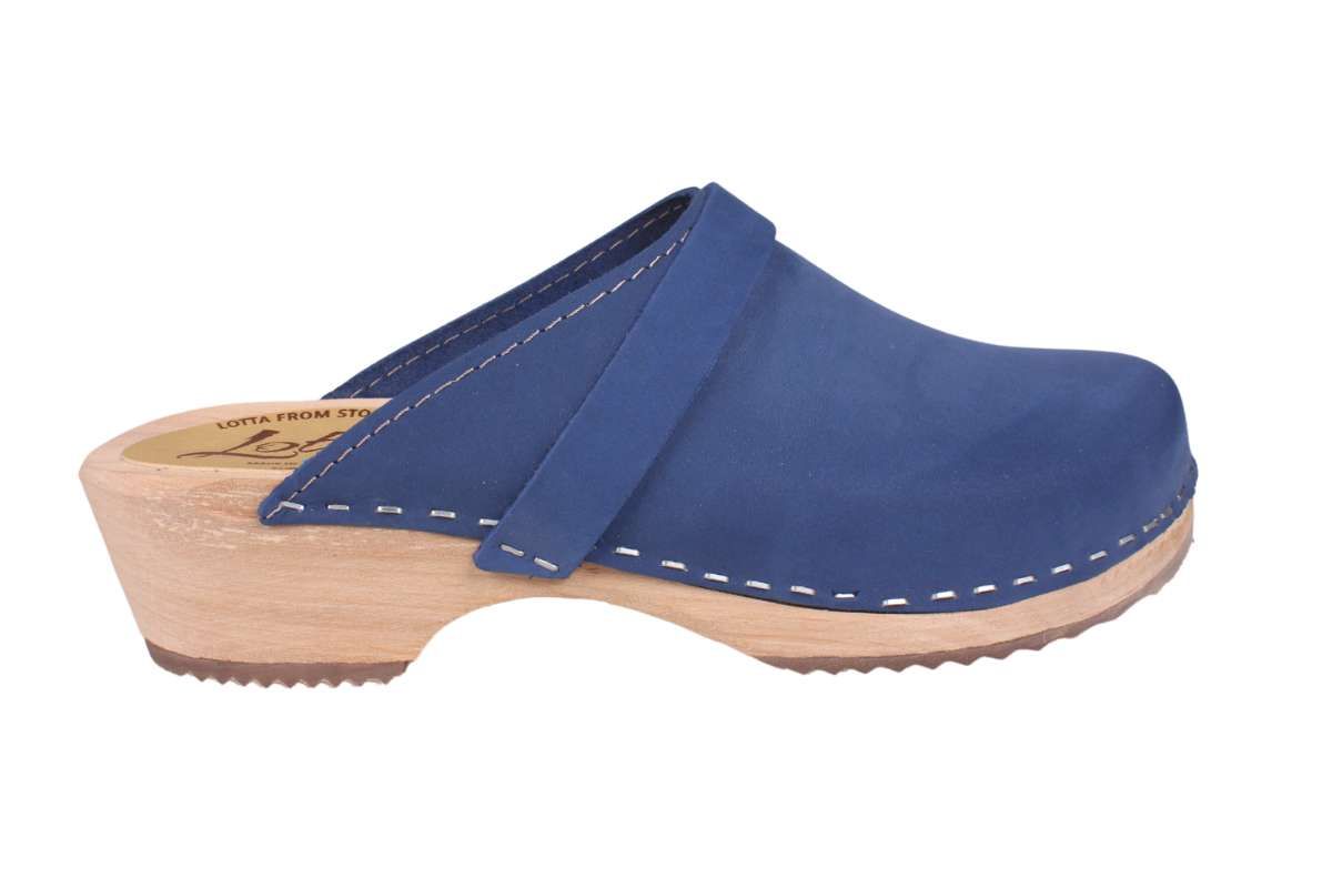 Classic Clogs In Lazuli Blue Oiled Nubuck Lotta From Stockholm 
