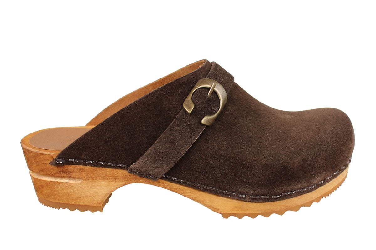 Sanita Hedi Clogs in Coffee Suede