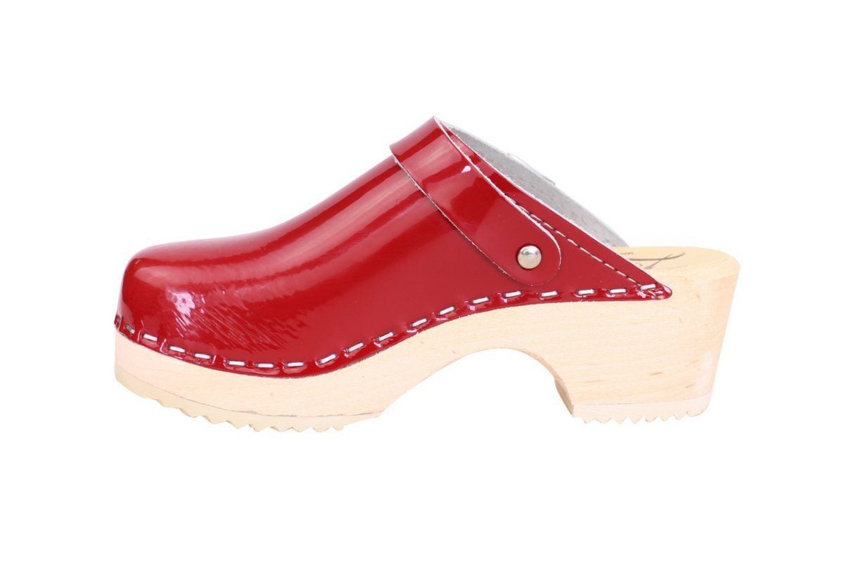 Little Lotta's Red Patent Clogs 