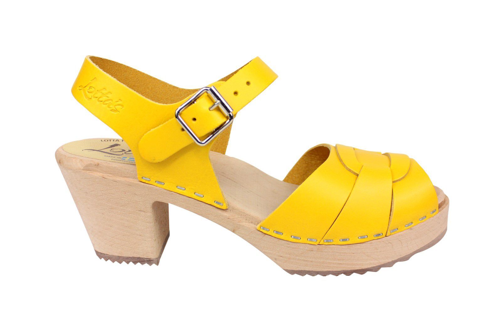 Lotta From Stockholm Peep Toe Summer Yellow Side