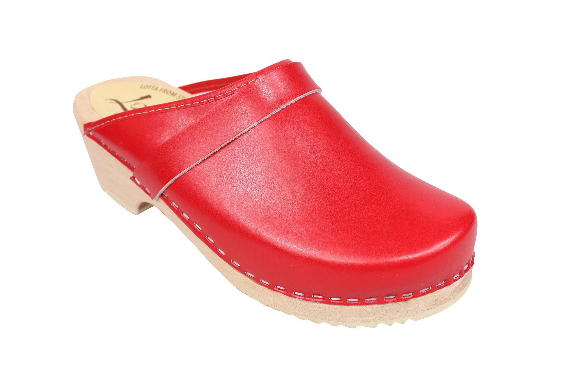 classic red clog