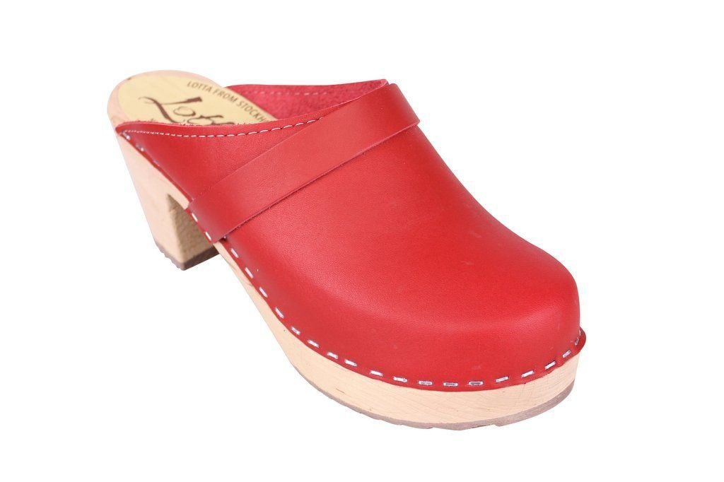 Lotta From Stockholm Classic High Clog in Red