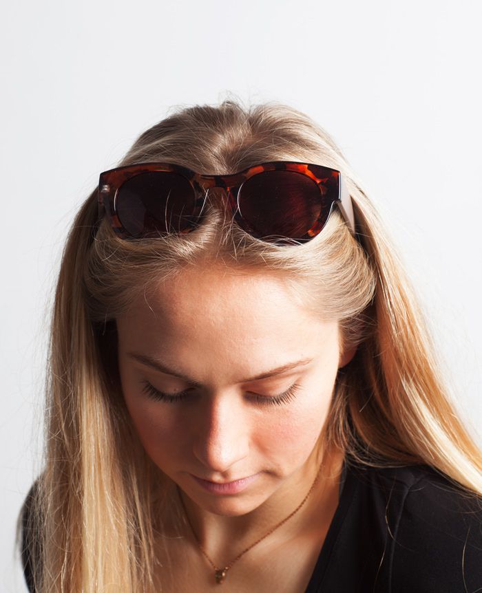 Powder Kelly Sunglasses in Amber