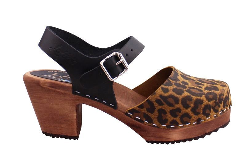 Highwood Leopard Print and Black with Brown Base