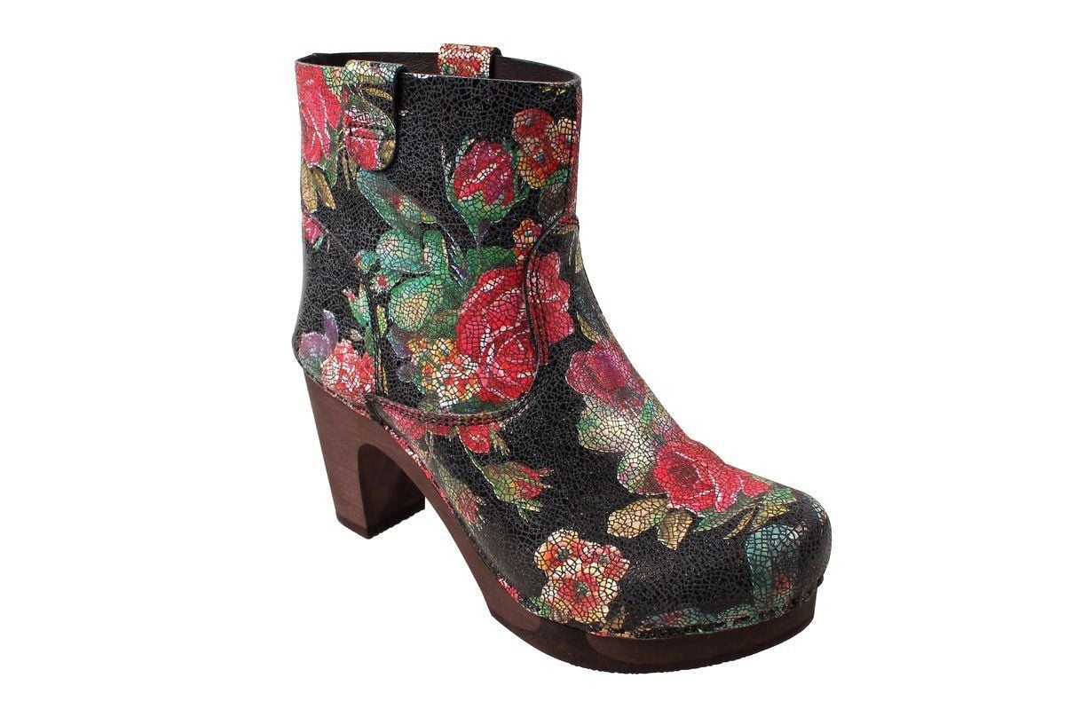 Sanita Safran Ankle Boot Flex Sole in Floral 