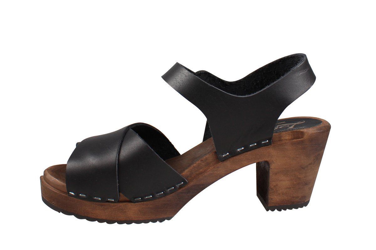 Cross Over Clogs Black on Brown Base Seconds