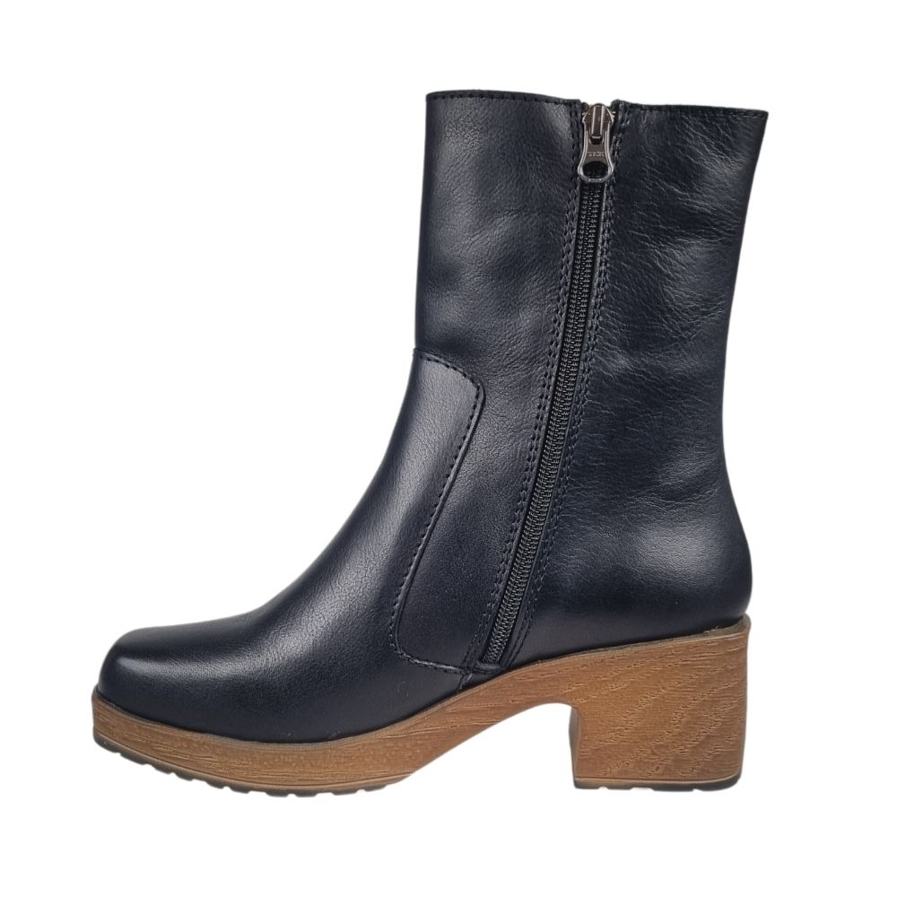 Womens black winter boots. Calou Ines Black Leather Boots Lotta from Stockholm