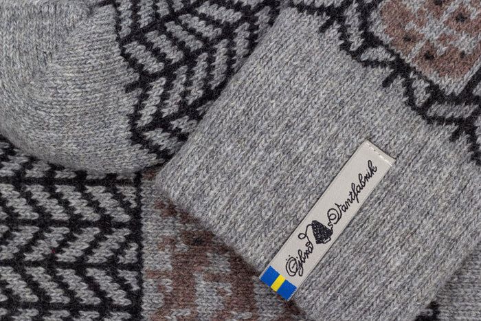 Öjbro Gotland Grå Wool Socks
