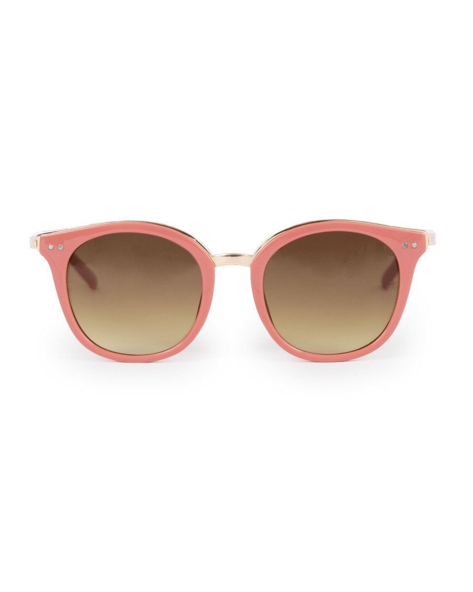 Powder Adele Sunglasses in Coral/Gold