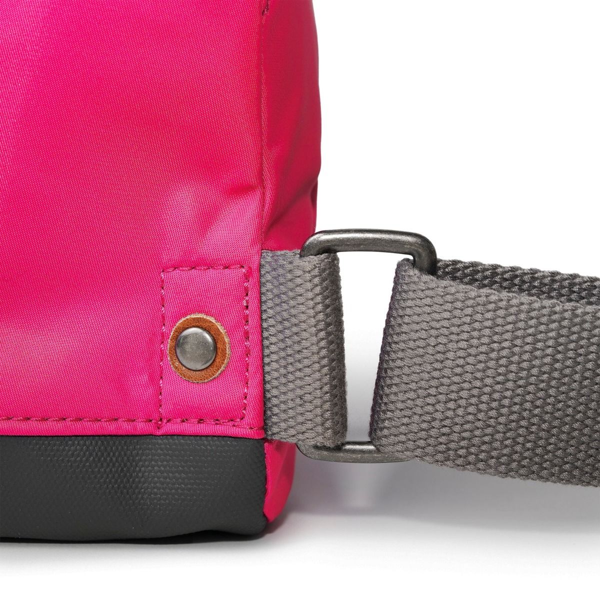 Roka Bantry B Small Vegan Bag in Sparkling Cosmo hardware detail