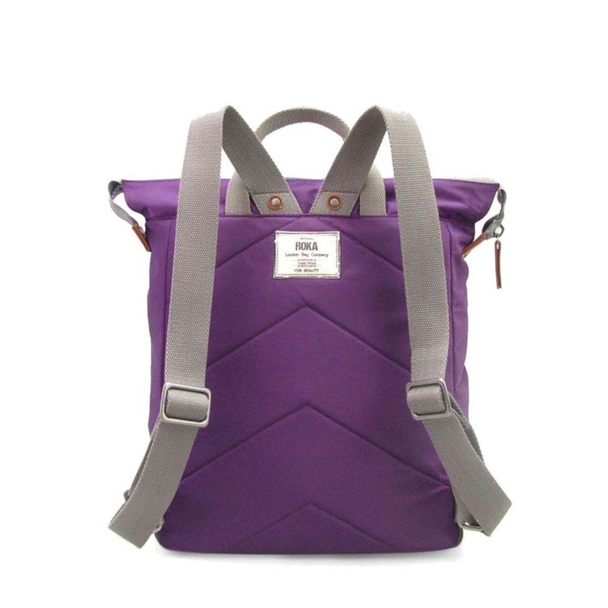 Roka Bantry C Medium Rucksack Bag Backpack in Purple back view