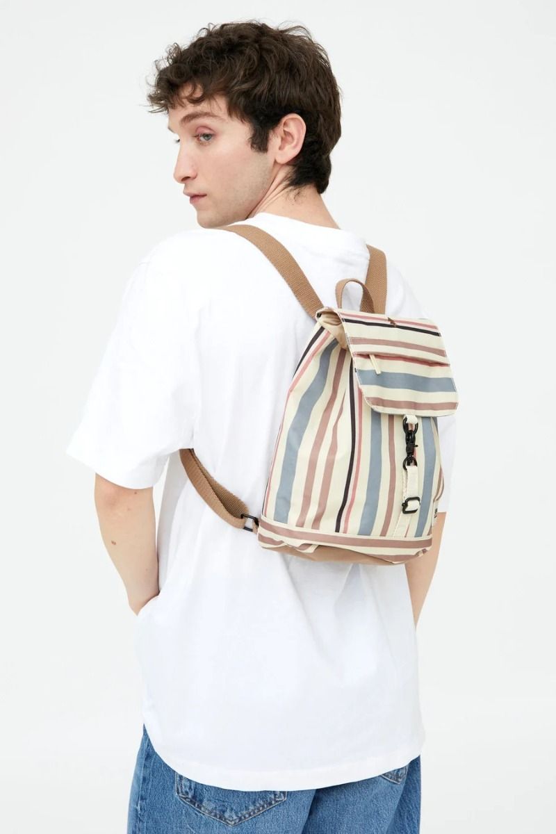 Lefrik Scout Mini Rucksack Backpack in Sorolla Stripes