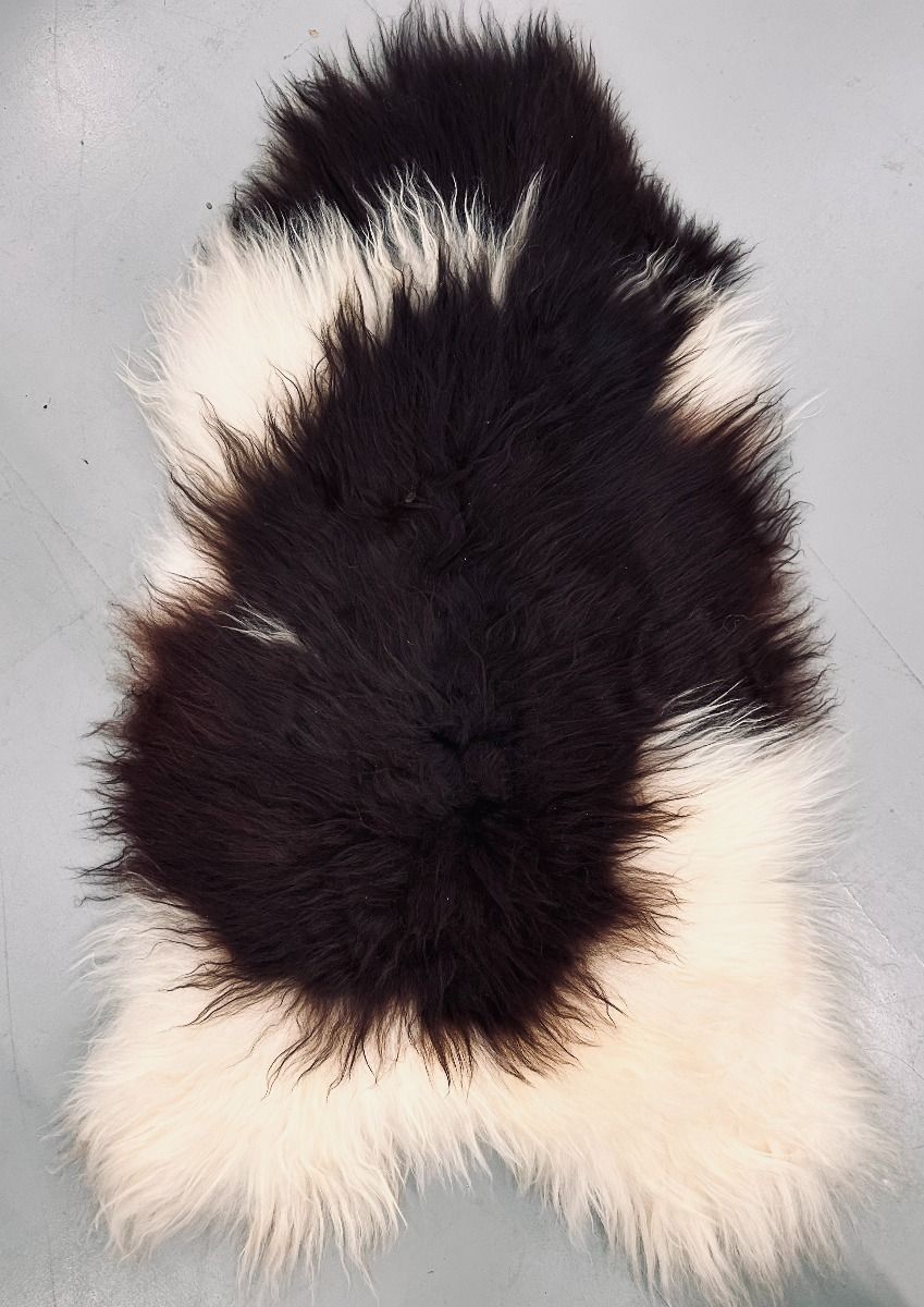Natural Spotted Icelandic Sheepskin Rugs Large