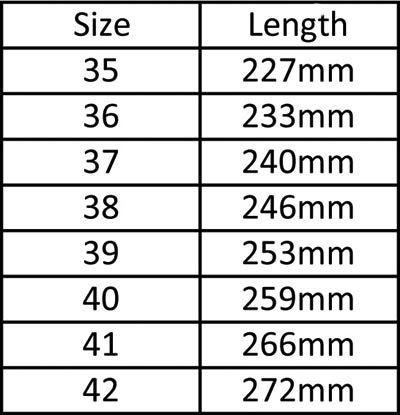 Sanita Clogs Size Chart