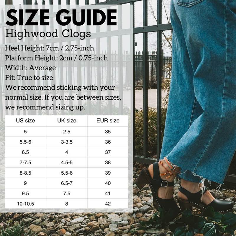 no 6 clog sizing